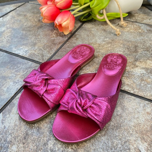 Vince Camuto Shoes - NEW VINCE CAMUTO Ejella Slide Sandal Sz 7 Barbiecore